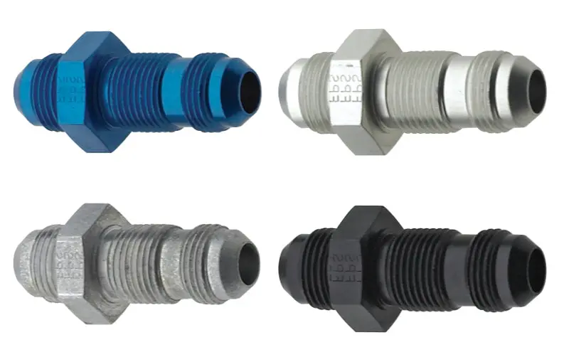 Fragola -20An Black Straight Bulkhead Fitting For Fuel Or Brake Lines 1